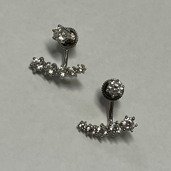 Rachel ashwell earrings cubic zirconia sterling silver clearance
