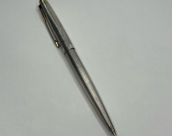 Vintage Parker 75 Cisele Sterling Silver Ballpoint Pen w/ Cap Actuated