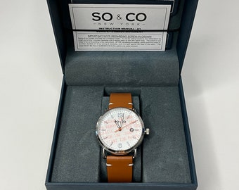 Auténtico reloj para hombre So & Co New York Madison 5511 de 38 mm