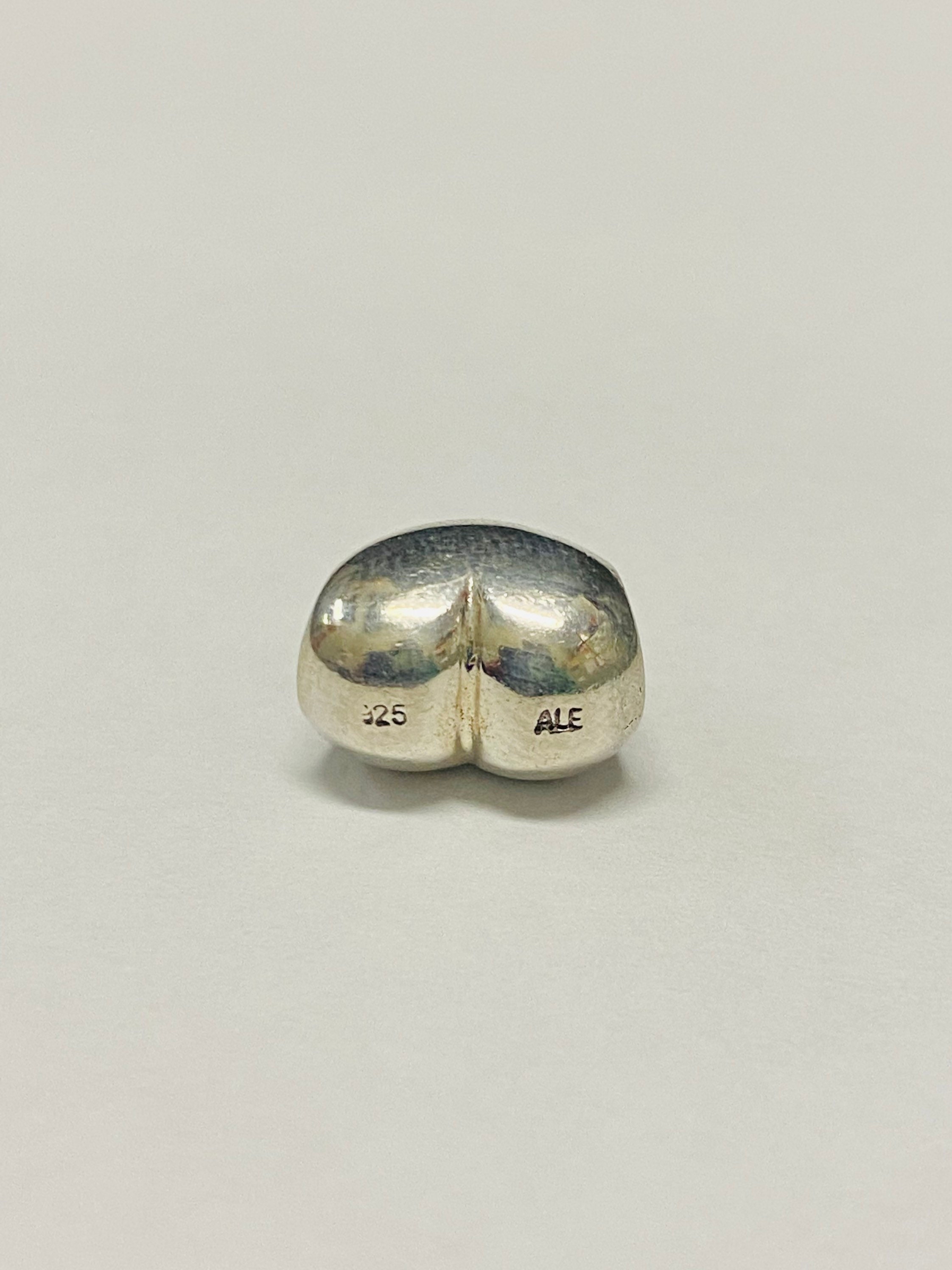 Authentic Discontinued Pandora Sterling Silver big Heart Charm