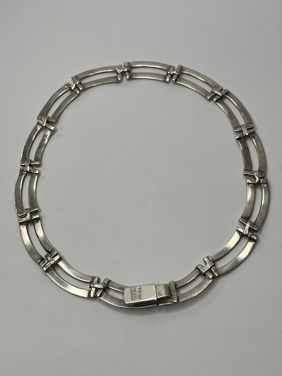 Vintage Mexico Sterling Silver Unique Link Chain … - image 4