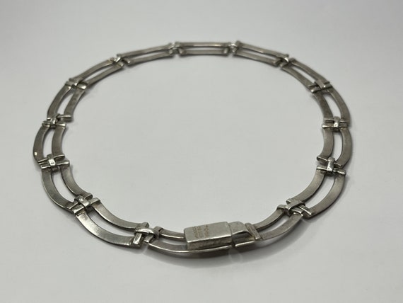 Vintage Mexico Sterling Silver Unique Link Chain … - image 3