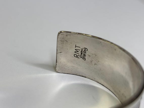 Vintage Roderick Tenorio Carolyn Pollack Sterling Silver Bear Theme Cuff Bracelet View 4