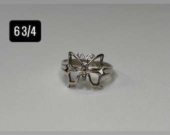 Vintage Sterling Silver Butterfly Ring