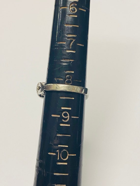 Sterling Silver Princess Cut Peridot and Cubic Zi… - image 8