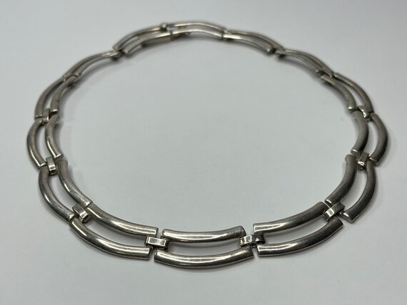 Vintage Mexico Sterling Silver Unique Link Chain … - image 6