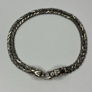 Vintage Milor Sterling Silver Panther Clasp Link Bracelet