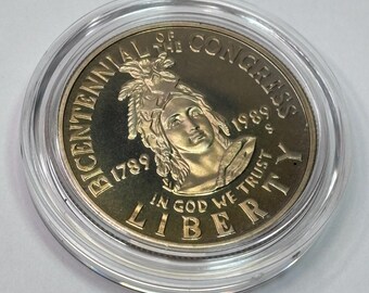 1989-S Proclaiming the Triumph of Democracy Half Dollar Coin W