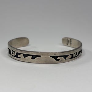 Vintage Taxco Mexico Sterling Silver Cuff Bracelet