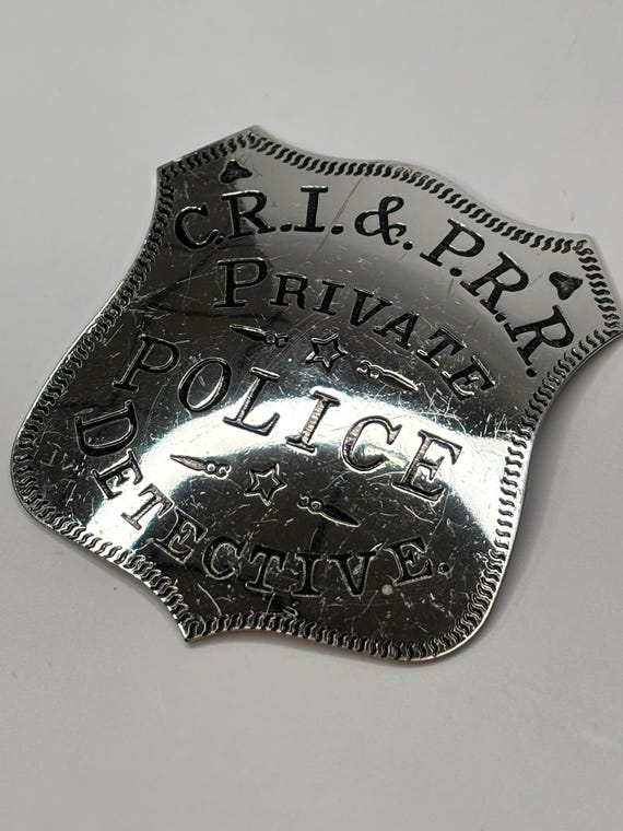 1987年 フランクリンミント スターリングシルバーバッジ Vintage 1987 Franklin Mint Sterling Silver Badge - C.R.I & P.R.R