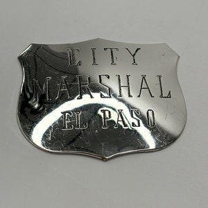 Vintage 1987 Franklin Mint City Marshal El Paso Sterling Silver