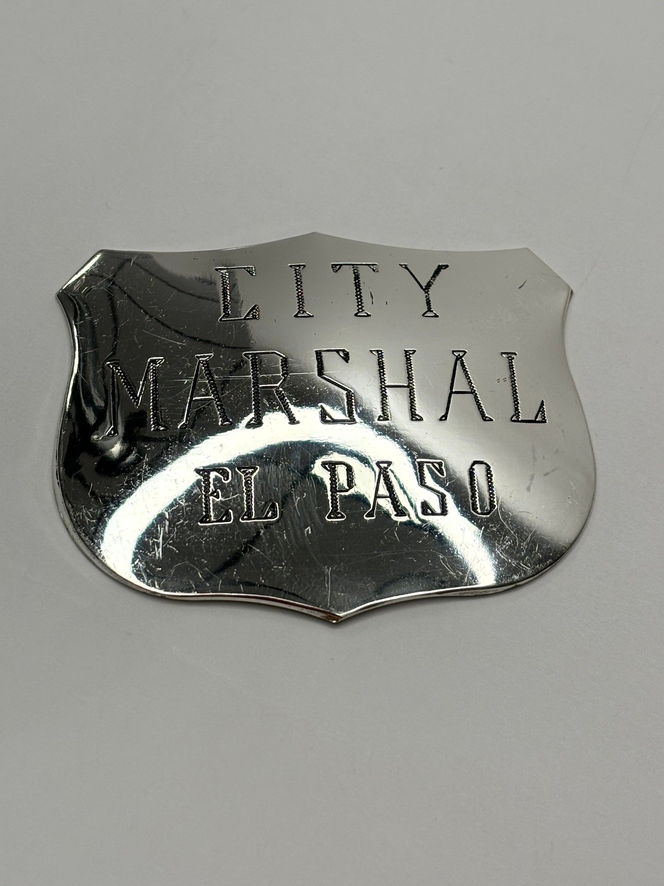 Vintage 1987 Franklin Mint City Marshal El Paso Sterling Silver