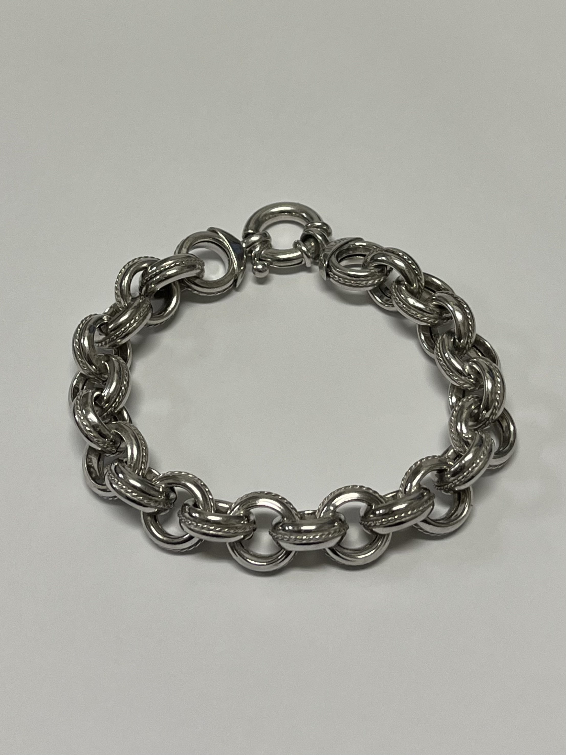 ヴィンテージ 刻印 ITALY MILOR ゴールド ブレスレット Sterling Silver .925 Goldtone Signed MILOR Italy Diamond Cut