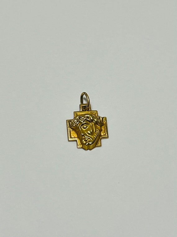 14K Solid Gold Baby Jesus Pendant – ALEX AND ELSA, 20mm Small, Real Yellow Gold, Divine Child, PT89, Made In USA