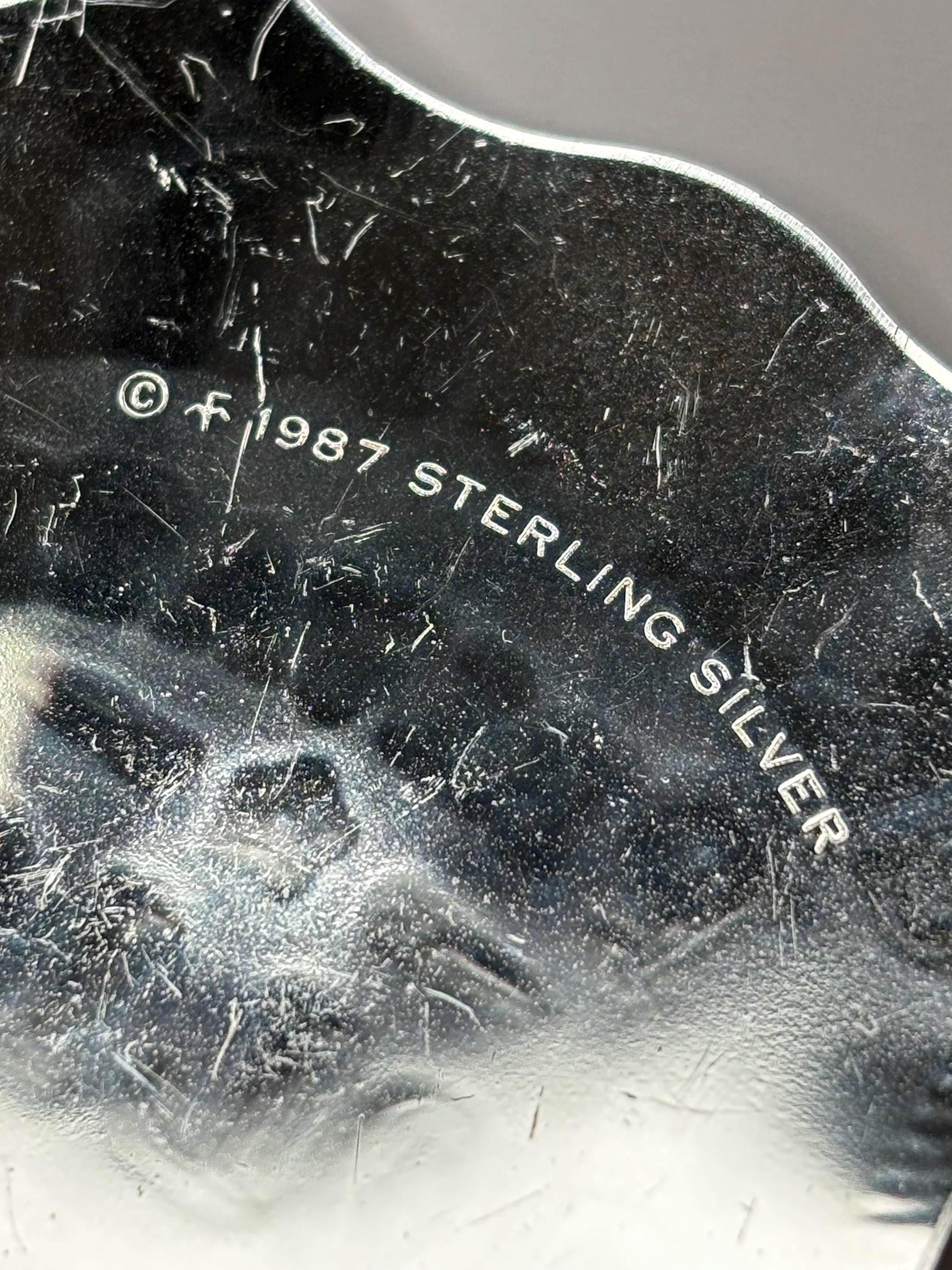 Vintage 1987 Franklin Mint Sterling Silver Badge - C.R.I & P.R.R