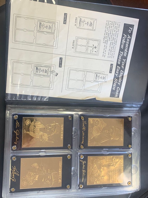 The Heroes of Baseball 22kt Gold Card Collection 13 Different