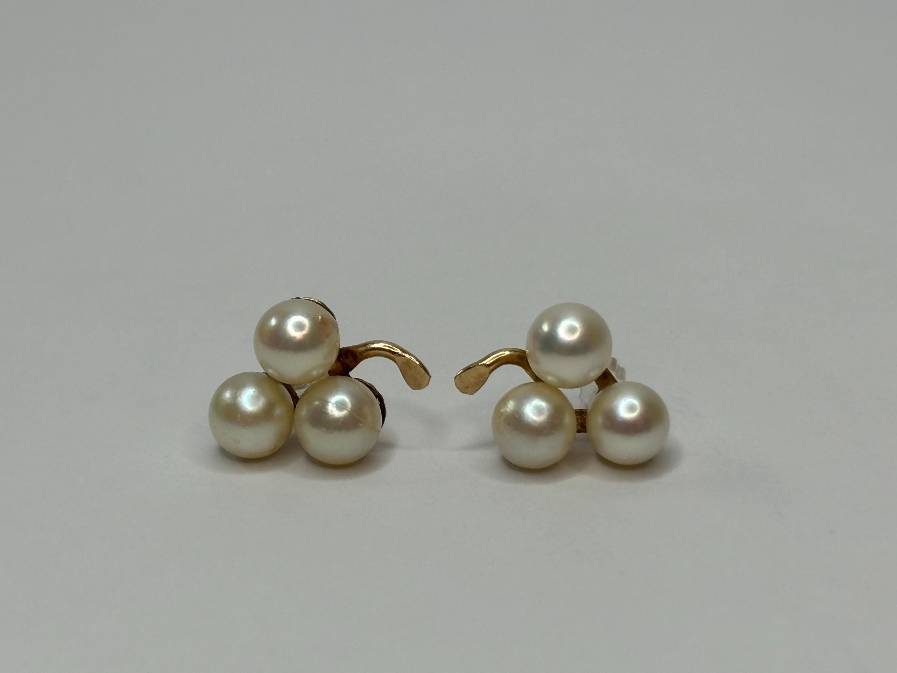 ★VINTAGE HOLLYWOOD★ [14k Gold] Antique Pearl Earrings_VH25 즐거운 온라인 쇼핑공간에 오신 것을 환영합니다!