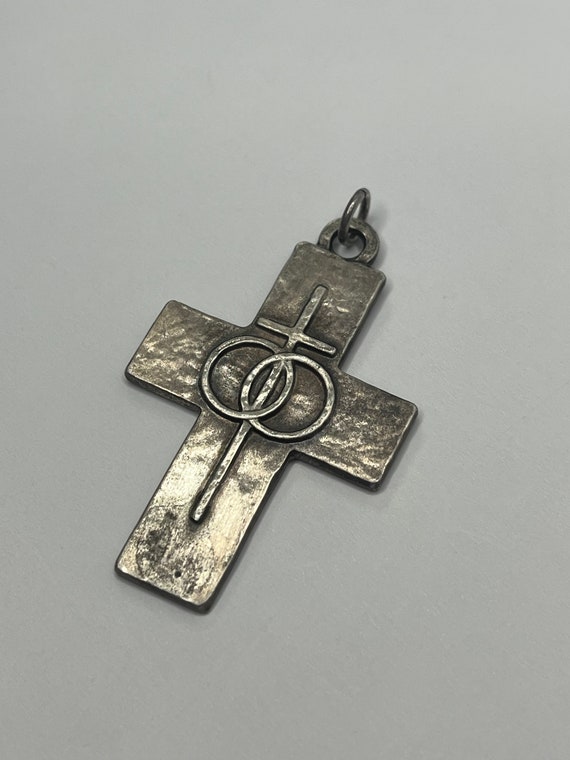 Antique Sterling Silver Cross Pendant