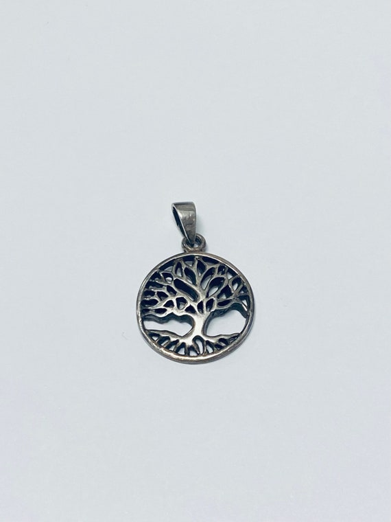 Vintage Sterling Silver Tree of Life Pendant