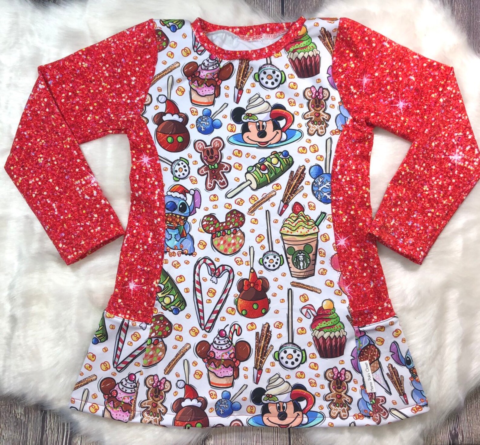Top tunique de Noël filles Tunique de vacances avec poches | Etsy