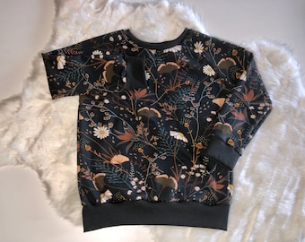Wild flowers top | French terry layering top | Fall florals | Girls sweatshirt | See you at six designer