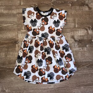 Wild Minnie girls Pearlie style dress | Summer dress | Leopard print