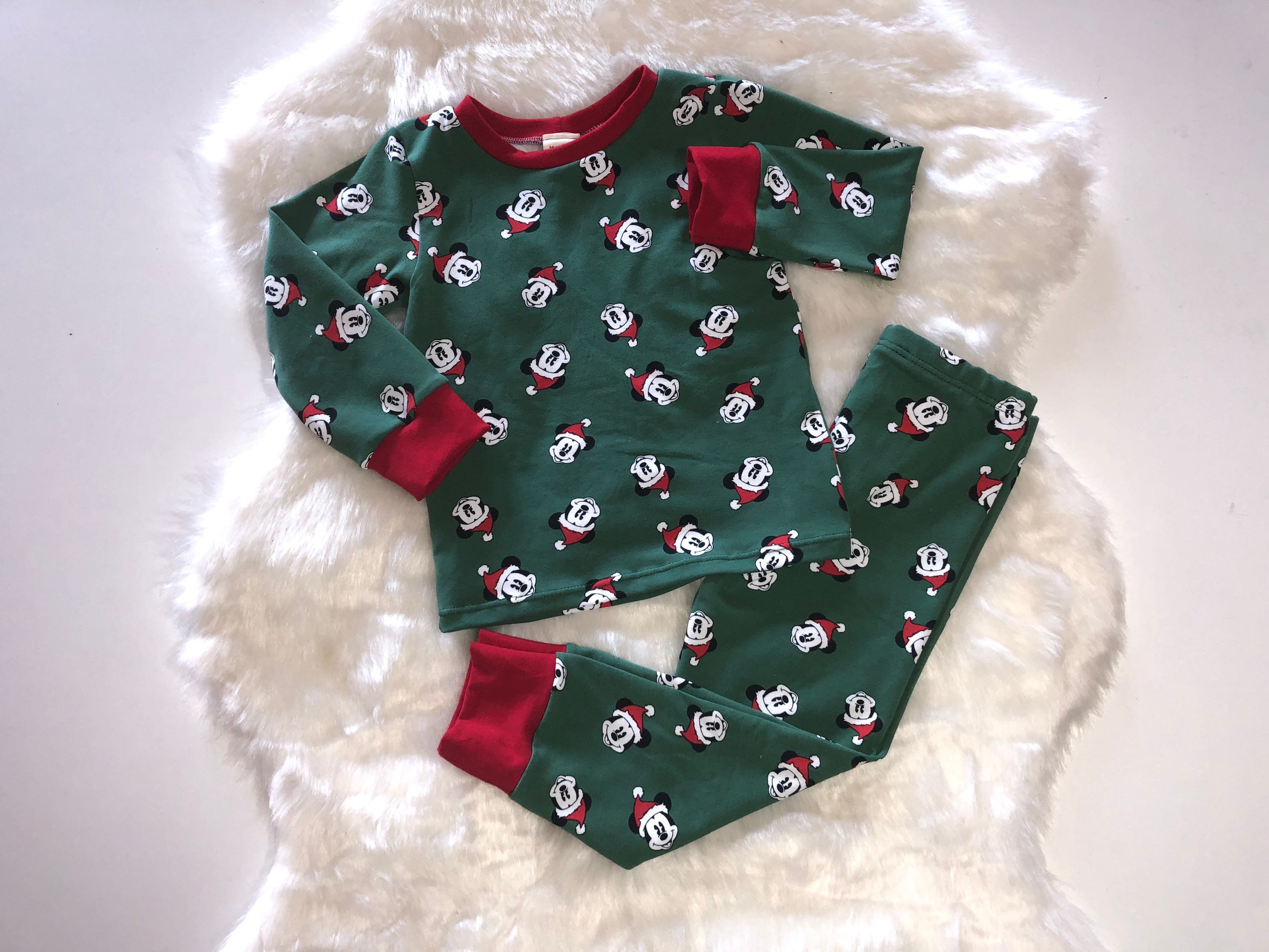 Baby mickey mouse christmas pajamas best sale