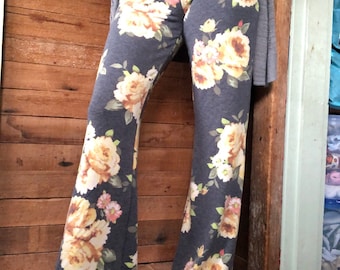 Women's wide leg lounge pants | Incredibly soft lounge pants | Floral lounging pants | Color choices