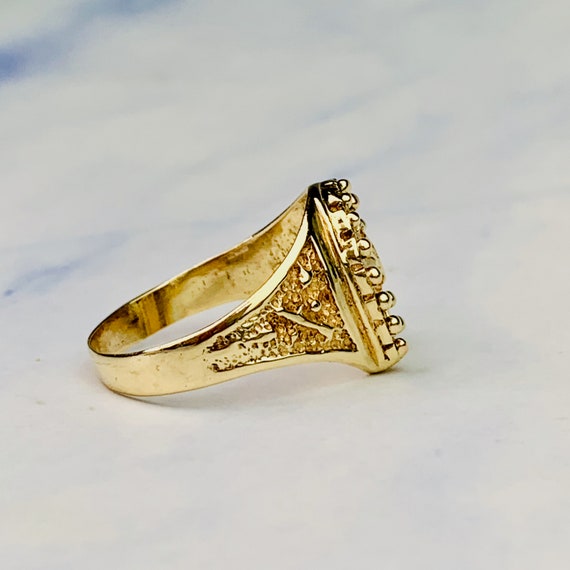 Vintage 10K Solid Yellow Gold Lucky Horse with Ho… - image 3