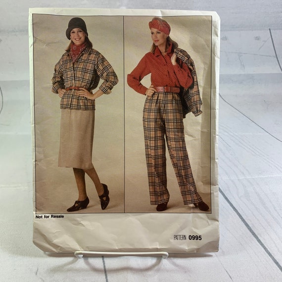 Blouse /& Pants Uncut 107-117cm Sizes 20-24 Vogue 964961 vintage sewing pattern Bust 42-46 | 1990s Misses/' Jacket