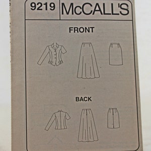 Mccall's 9219 Sewing Pattern Misses' Unlined Jacket | Etsy