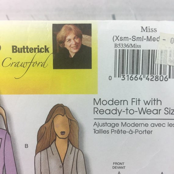 Butterick 5336 Sewing Pattern By Connie Crawford Misses Etsy