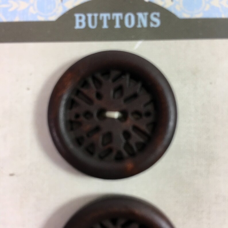 Lot of 3 Cards of Sew-Ology Buttons / set of 6 / brown 2 hole | Etsy
