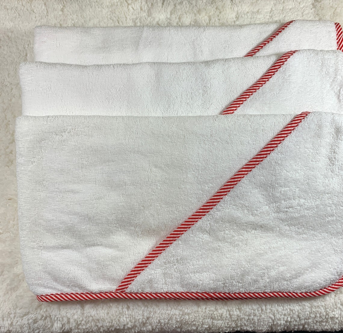 Lot of 6 baby hooded towels blanks  for embroidery or as is   etsy