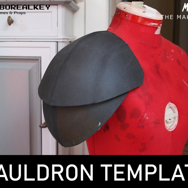 Pauldron pattern armor for cosplay costume LARP