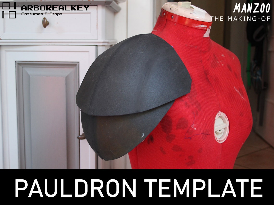 Pauldron Pattern Armor for Cosplay Costume LARP Etsy Pauldron Pattern Armor for Cosplay Costume LARP Etsy