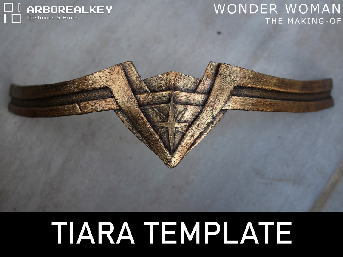 Wonder Woman tiara patterninstructions | Etsy