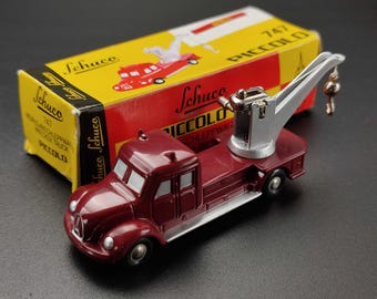 Schuco Magirus Deutz Fire Truck Piccolo 747 (1:90) Dark Red Original Box