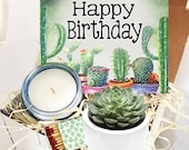 Happy Birthday Gift Box - Succulent gift box - Friend Gift Box -Best Friend Gift - birthday gift for friend - succulent gift - send a gift