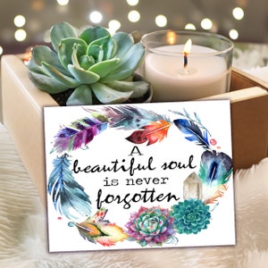 Sympathy gift box with memorial candle and succulent - Condolence care package with quick shipping -  Sorry for your loss gift - Grief Care