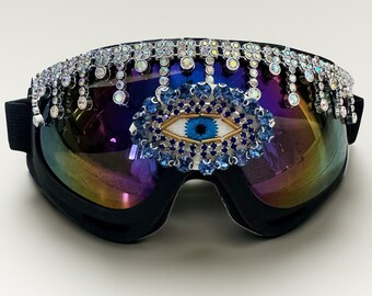 Hot Pink Festival Goggles, Ravewear Burning Man Desert  display picture 1
