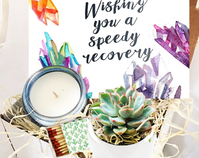 Wishing You a Speedy Recovery - Get Well Gift Box Set - Healing Vibes / Hospital / Recovery presents / Healing gift ideas / Feel better