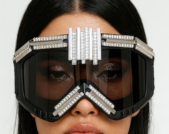 Hot Pink Festival Goggles, Ravewear Burning Man Desert  display picture 3