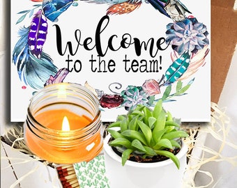 Welcome to the Team Succulent Gift Box - Corporate Gift | New Employee Gift | New Team Member Welcome | Congratulations Gift | Welcome Gift