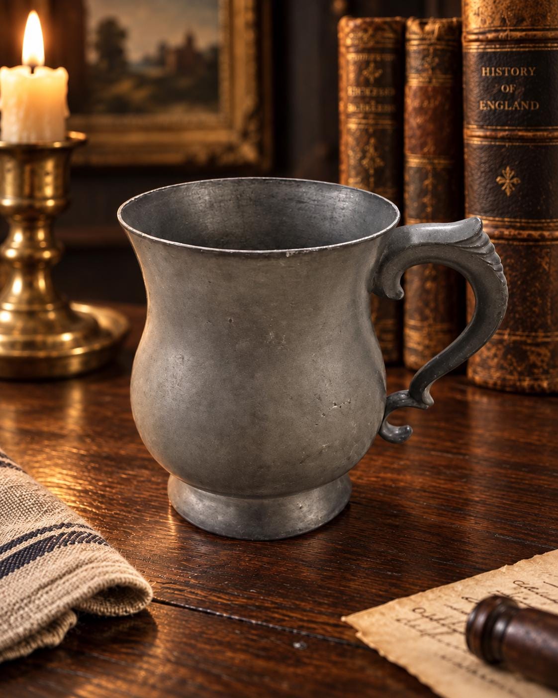 690g 錫製 英国ダンヒル ピューター ジョッキ クラウン＆ローズ刻印 Antique English Pewter Tankard - Etsy