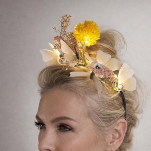 George Zamaul Merigold Floral Statement Headpiece Marigold Flower Crown Cinco Mayo Costume Child Mexican  main image 4