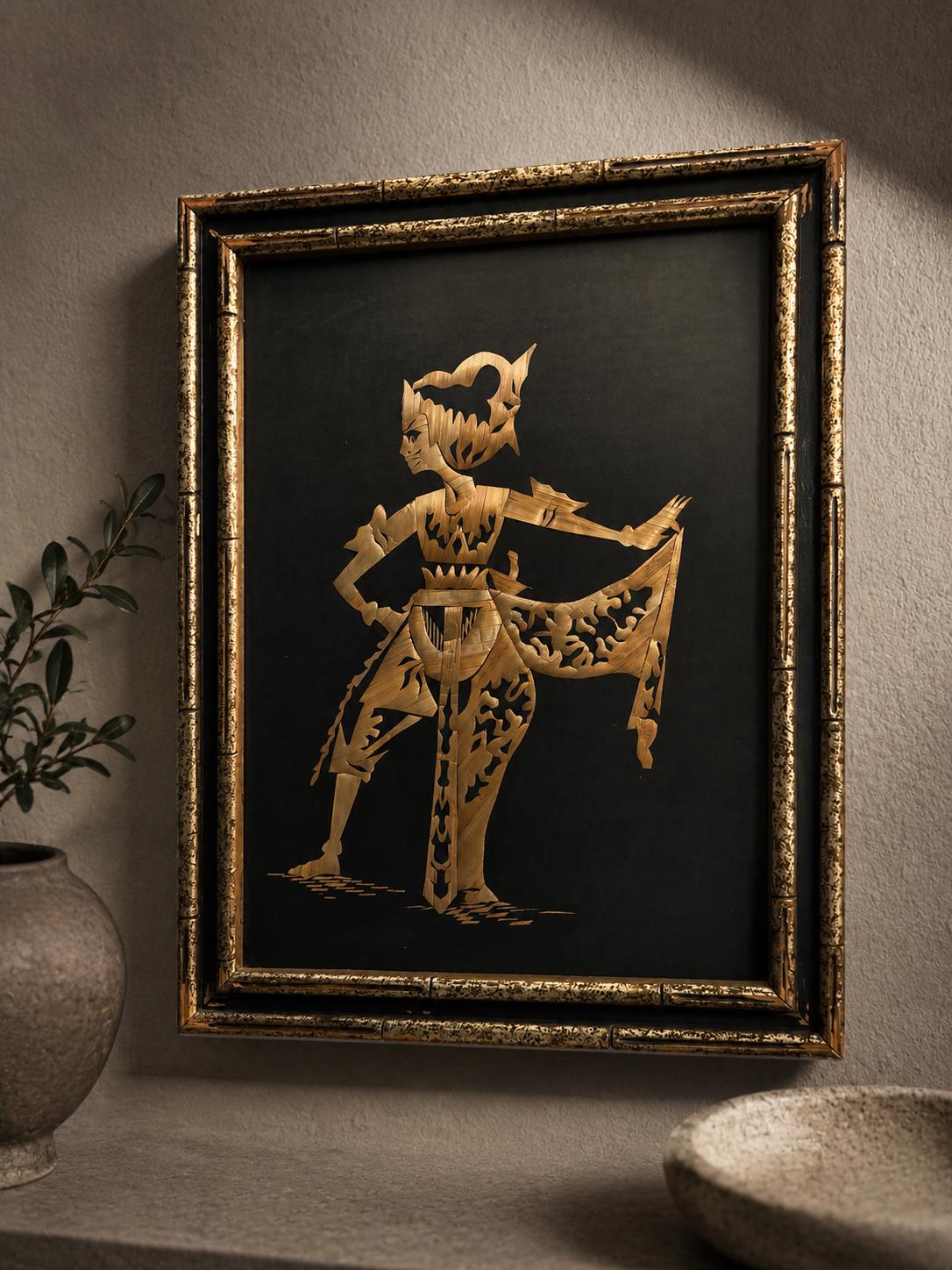 ヴィンテージ タイ 伝統舞踊 エキゾチック 絵画 壁掛け Thai Dancer Framed - Etsy
