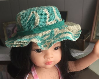 OOAK Doll Straw Hat for Paola Reiner Amigas little Darlings etc handmade