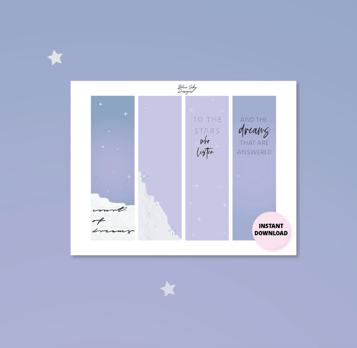 Buy Printable Bookmarks ACOTAR PRINTABLE Instant Download Online In
