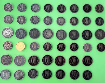 Irish Coin Pin – Real Vintage Coins for Hats, Ties, Lapels
